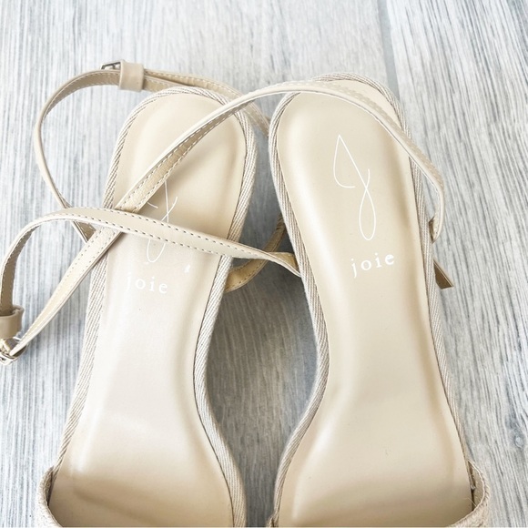 NWOB Joie Women’s Lila Straw Jute Wedge Sandal Ankle Strap 10 - Picture 5 of 7